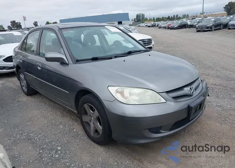 2005 Honda Civic Ex из США, поврежденный, VIN 2HGES25735H523244